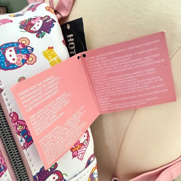 NWT Loungefly backpack Hello Kitty Hot Topic Sweet Monster Kawaii Kaiju Costume - Picture 8 of 10